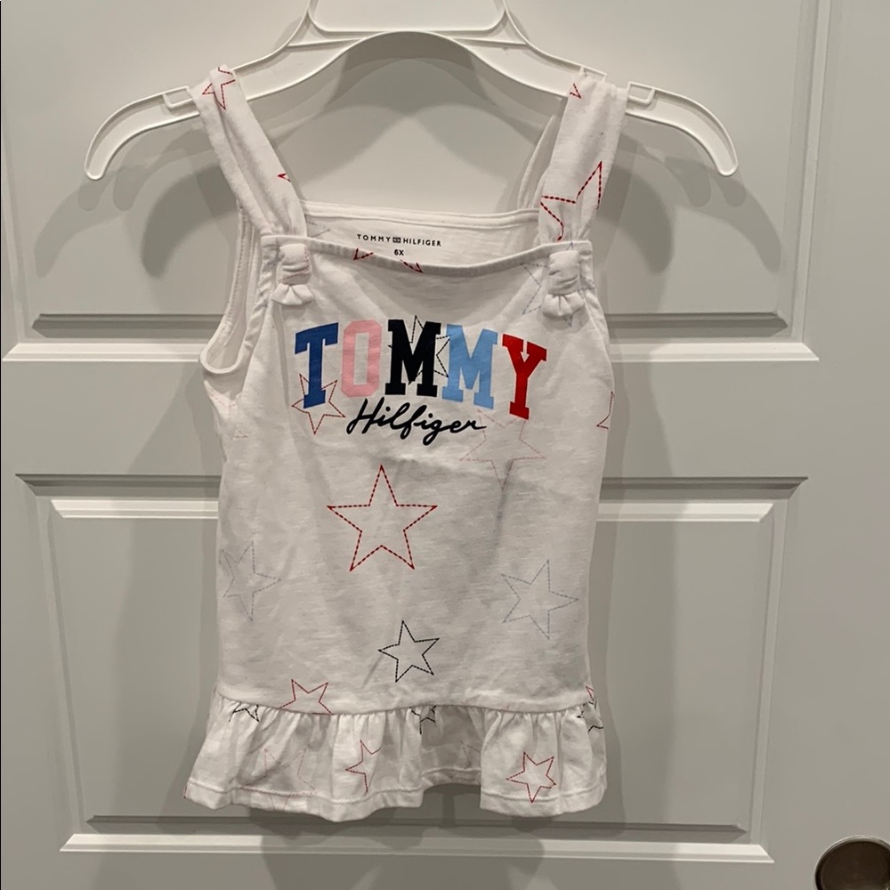 Tommy Hilfiger White and Red Camisole with Star Pattern